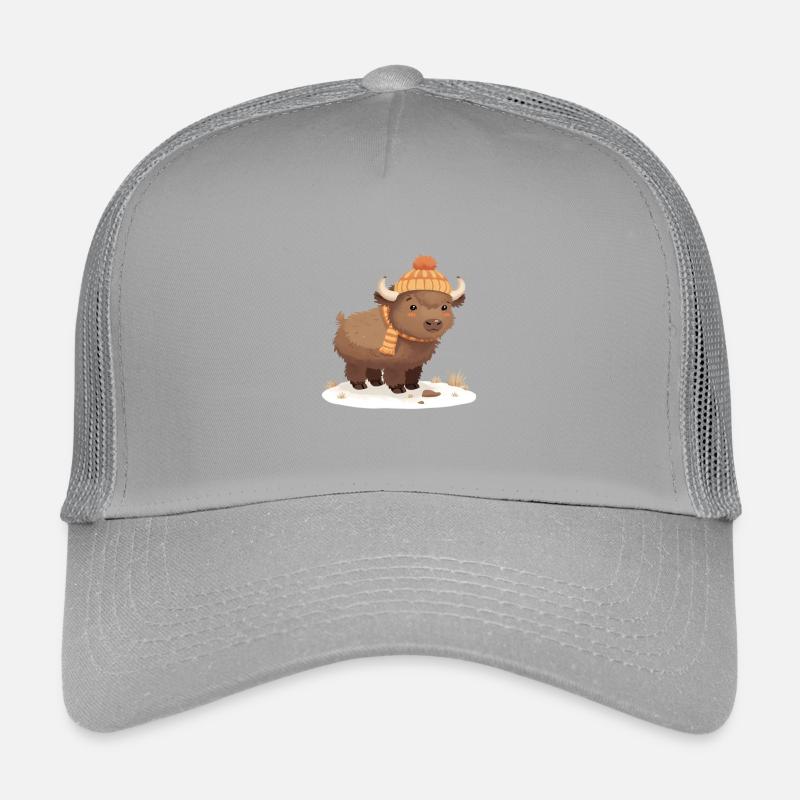 Winter bison with cap Kids’ Trucker Cap