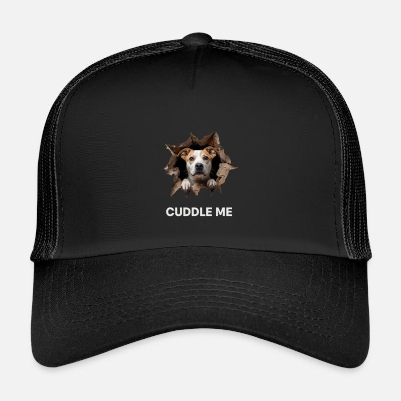 Cuddle Me Dog Hole Breakthrough Cute Gift Kids’ Trucker Cap