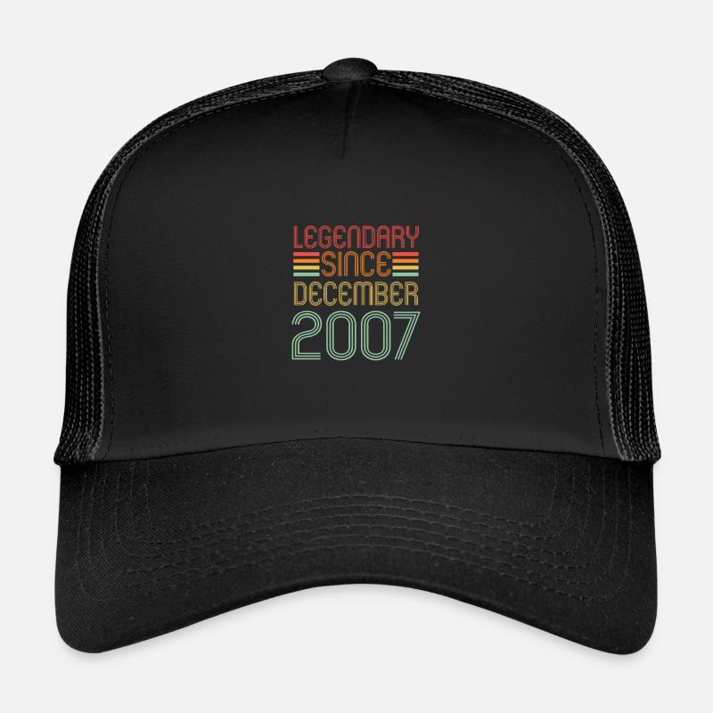 Legendär seit Dezember 2007, Retro, Geburtstag Kinder Trucker-Cap