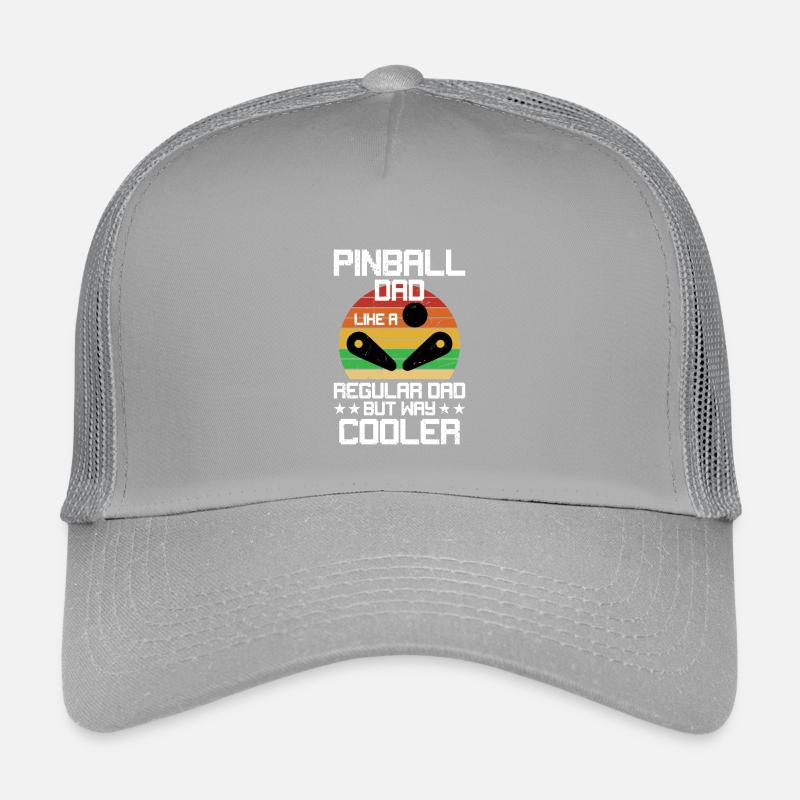 Papa de flipper humour drôle de jeu d’arcade pour flipper Casquette trucker enfant