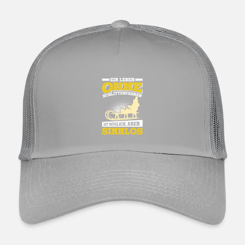 Tobogganing A LIFE WITHOUT SLEDDING IS POINTLESS Kids’ Trucker Cap