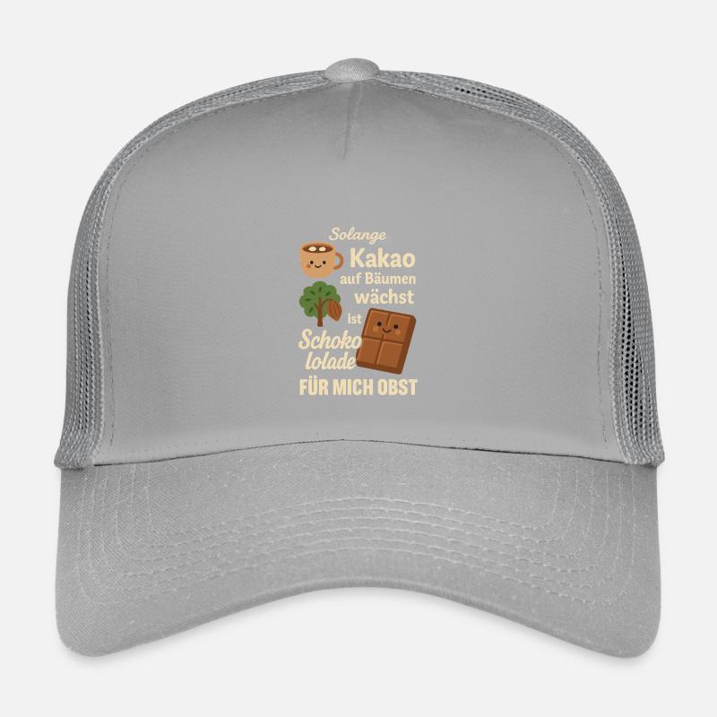 Le chocolat est un fruit – Motif drôle de cacao Casquette trucker enfant