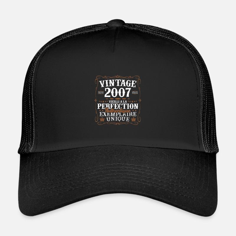 authentique_2007 - Kinder Trucker-Cap - Schwarz/Schwarz
