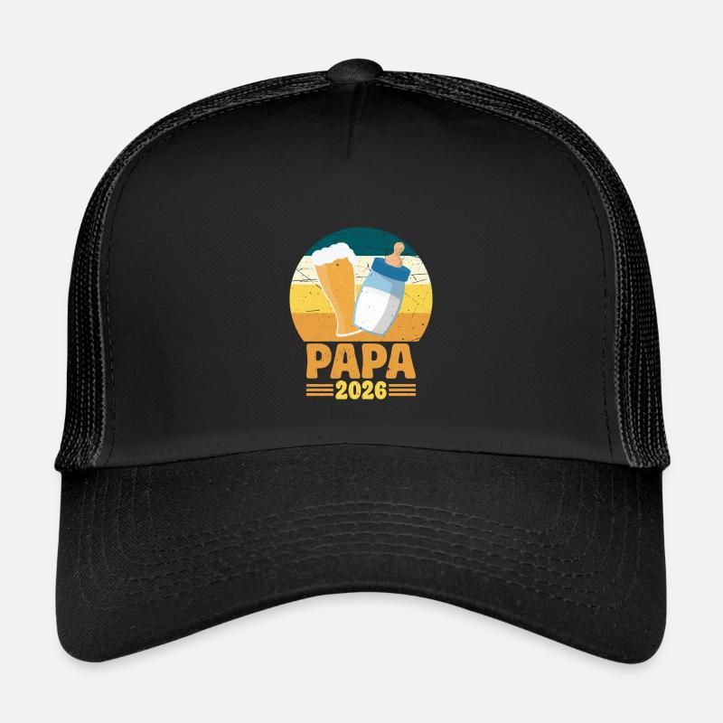 Dad 2026 Daddy-to-be Baby Ad Dad Kids’ Trucker Cap