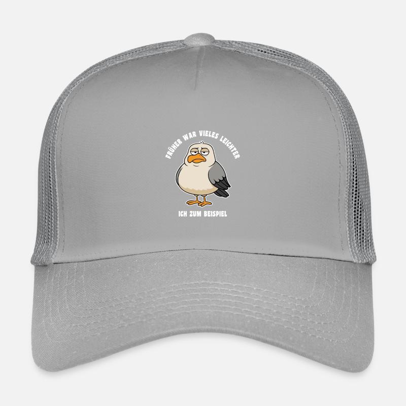 In the past, many things were easier - Seagull Saying Kids’ Trucker Cap