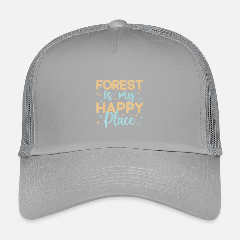 Forêt de chasseurs de champignons Mon endroit heureux Casquette trucker enfant