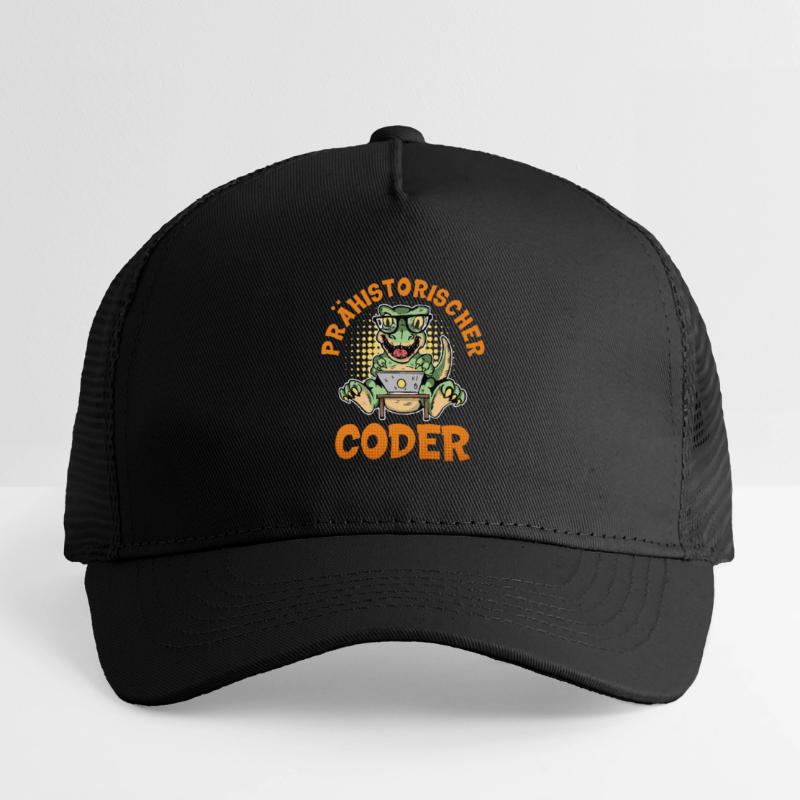 Coding PRÄHISTORISCHER CODER Lustiges Kinder Trucker-Cap