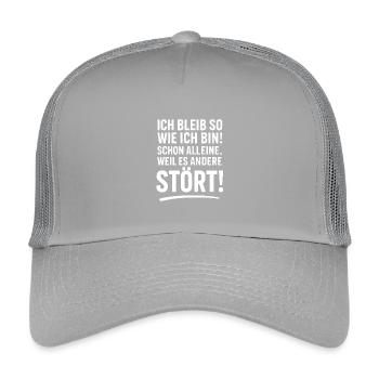 I'll stay the way I am Saying Humor Funny - Kids’ Trucker Cap - light grey - Front