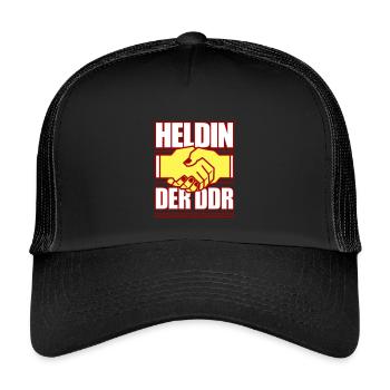 Heldin der DDR (Farben änderbar) - Kinder Trucker-Cap - Schwarz/Schwarz - Vorne