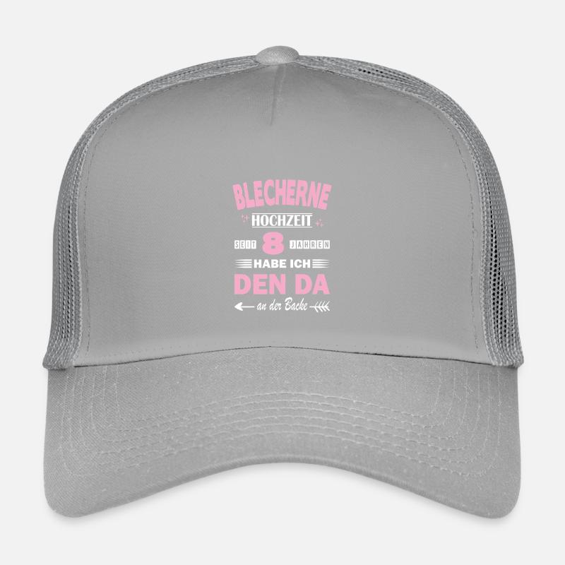 Tin Wedding 8 anniversaire de mariage Épouse Casquette trucker enfant