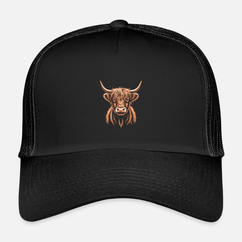 Scottish Highland cattle Kids’ Trucker Cap
