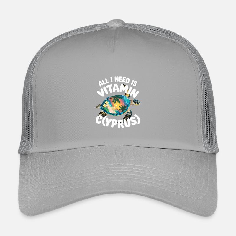 Zypern All I Need Is Vitamin Cyprus Zypern Flagge Kinder Trucker-Cap
