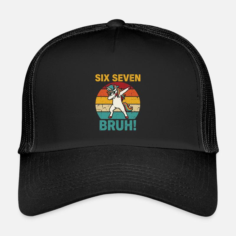 Six Seven Bruh ! – Mème de licorne qui dab est trop cool Casquette trucker enfant