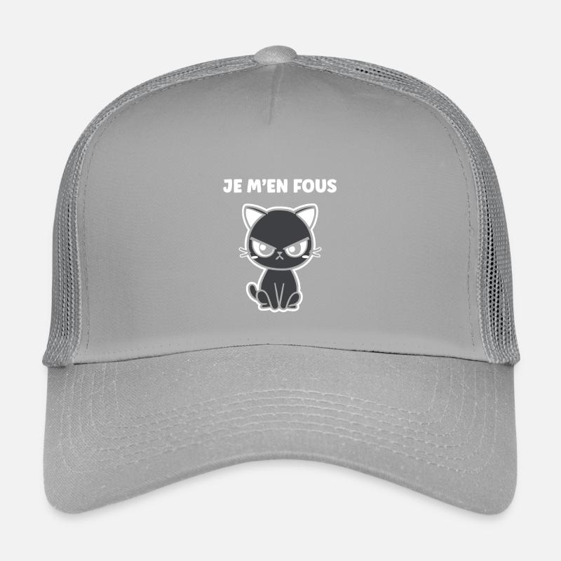 Chat noir grognon Casquette trucker enfant