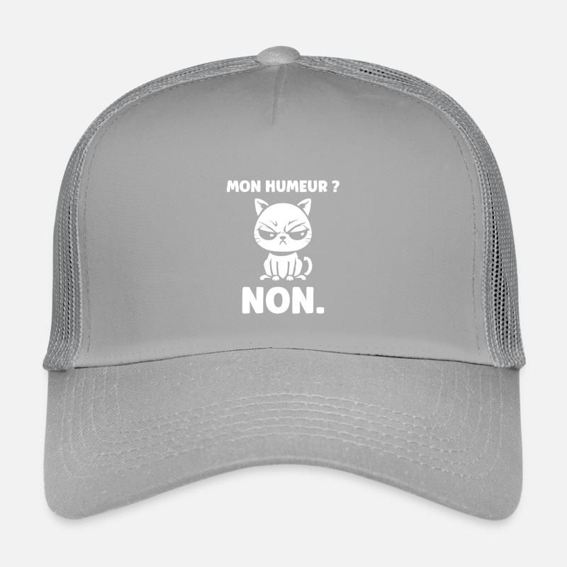 Chat Mon Humeur Non Casquette trucker enfant