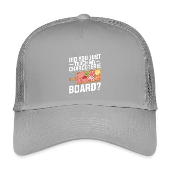  Charcuterie Artist Board with Cover Lid Cheese - Kids’ Trucker Cap - light grey - Front