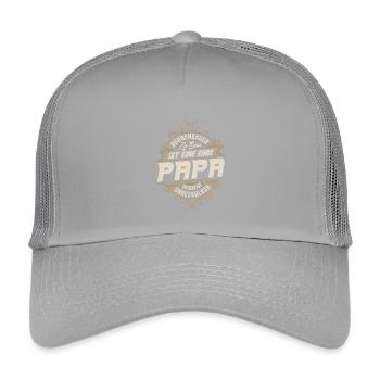 Bâtisseur de scène Papa - Casquette trucker enfant - gris clair - Devant