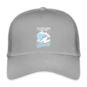 Surfing Surfboarder Bodyboarder - Kids’ Trucker Cap - light grey - Front