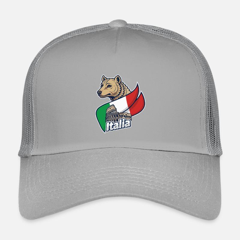 Italienischer Wolf mit Kolosseum Kinder Trucker-Cap