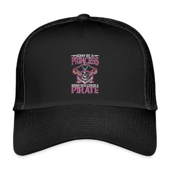 Édition Crâne de la Princesse Pirate - Casquette trucker enfant - noir/noir - Devant