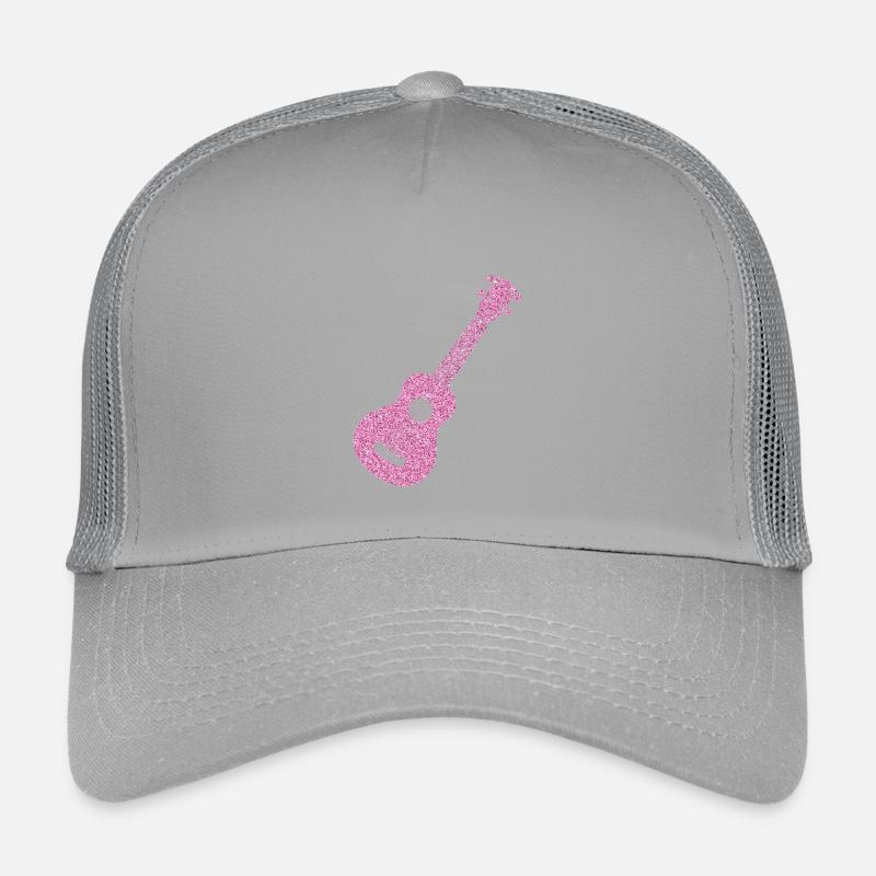 Hawaiian Ukulele Uke Diamonds Kinder Trucker-Cap