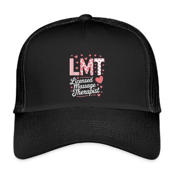 Masseurin Sprüche Massage Lustige Masseur Geschenk - Kinder Trucker-Cap - Schwarz/Schwarz - Vorne