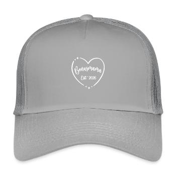 Bonusmama 2026 Beste Stiefmutter Danke Bonus Mama - Kinder Trucker-Cap - Hellgrau - Vorne