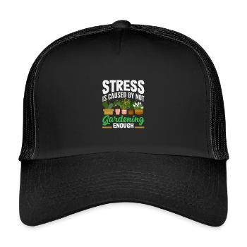 Plant Lovers Gardening Gardeners Plants - Kids’ Trucker Cap - black/black - Front
