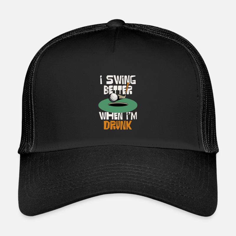 Ich schwinge besser, wenn ich trinke - Kinder Trucker-Cap - Schwarz/Schwarz