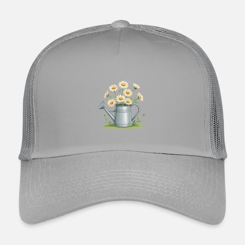 Gänseblümchen in der Gießkanne Kinder Trucker-Cap