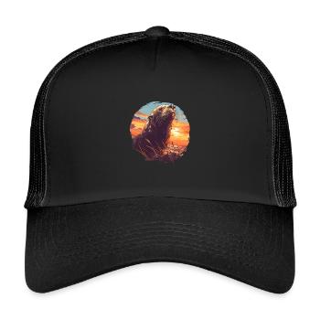 Lions de mer Lion de mer - Casquette trucker enfant - noir/noir - Devant