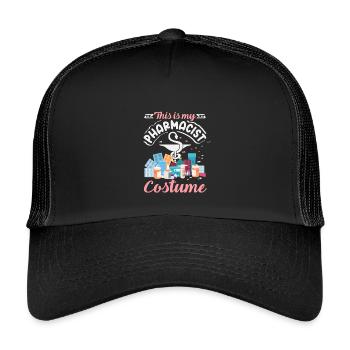 Das Ist Mein Apotheker Kostüm Pharmacy Tech - Kinder Trucker-Cap - Schwarz/Schwarz - Vorne