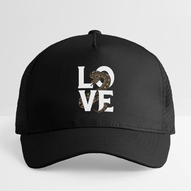 Königspython Schlangen LOVE Terrarium Python Kinder Trucker-Cap