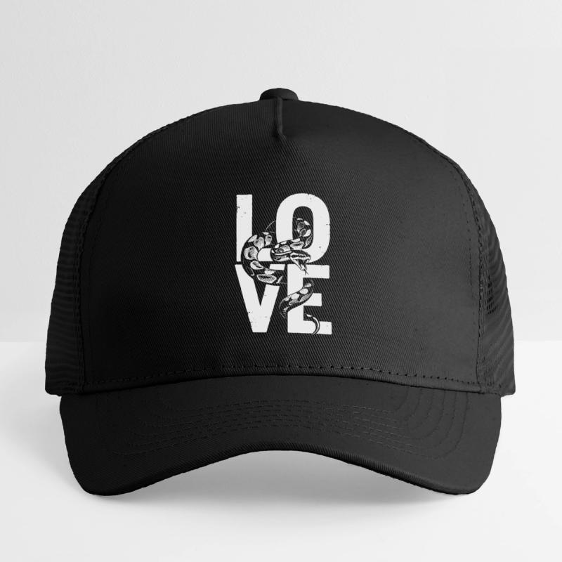 Königspython Schlangen LOVE Terrarium Python Kinder Trucker-Cap