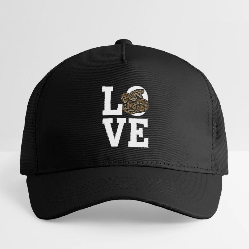Königspython Schlangen LOVE Terrarium Python Kinder Trucker-Cap