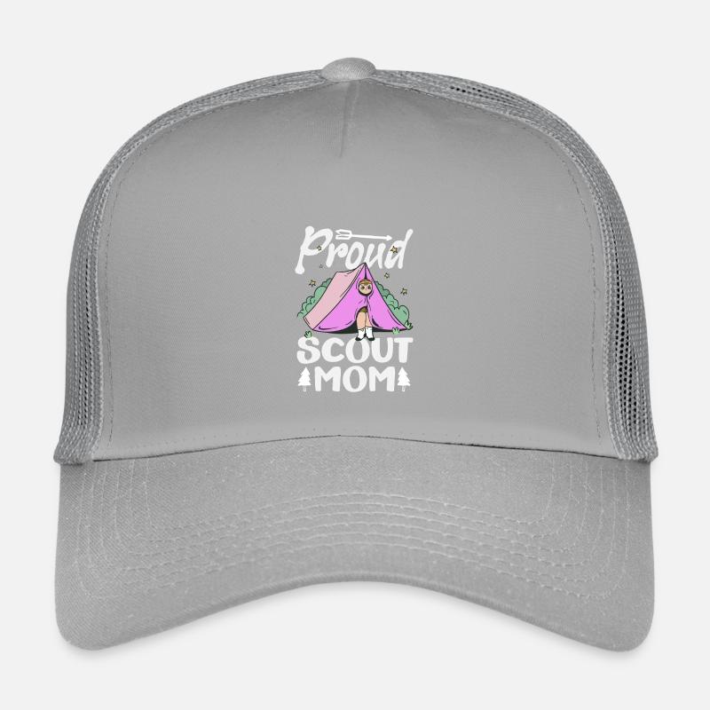 Stolze Pfadfindermama Pfadfindermutter Camp Kinder Trucker-Cap