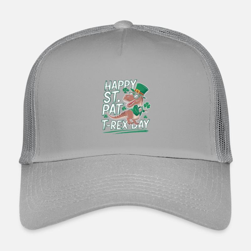 T-Rex pour la Saint-Patrick Casquette trucker enfant