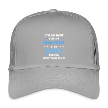 Biquet - Kinder Trucker-Cap - Hellgrau - Vorne