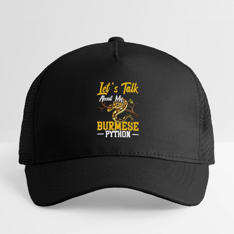 Propriétaire de python birman, terriarium de serpent, cacher un python Casquette trucker enfant