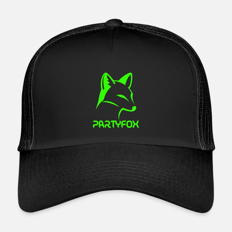 Partyfox - Kinder Trucker-Cap - Schwarz/Schwarz