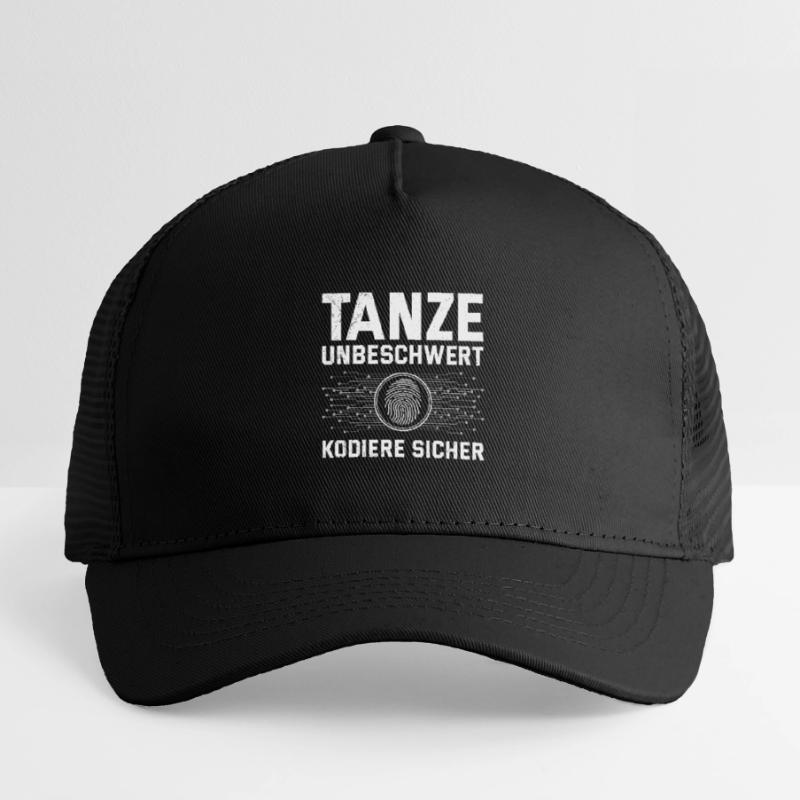 Codeur scientifique DANSE SANS SOUCI, CODE EN TOUTE SÉCURITÉ Casquette trucker enfant