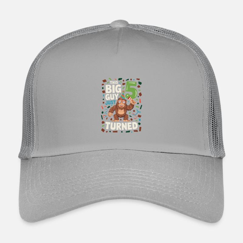 This Big Guy Just Turned 5 Funny Gorilla 5 Kids’ Trucker Cap