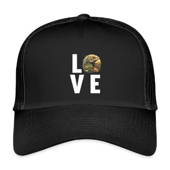Lizards Lizard - Kids’ Trucker Cap - black/black - Front