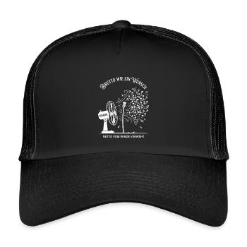 Dégoûtant comme un filet à souhaits envolé par le vent - Casquette trucker enfant - noir/noir - Devant