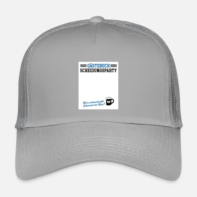 Gästebuch Scheidungsparty Geschieden Scheidung Kinder Trucker-Cap