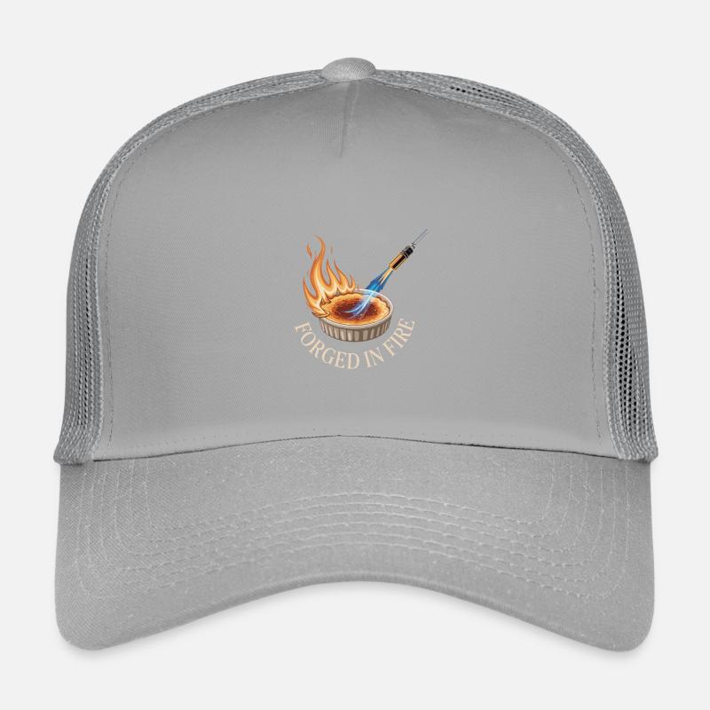 Forged In Fire Creme Brulee Dessert Flame Kids’ Trucker Cap