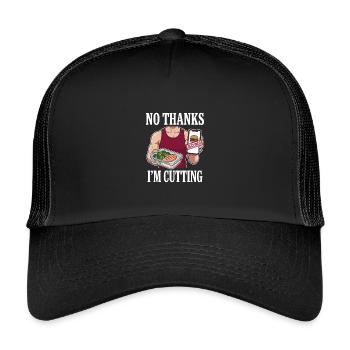 Schnittsaison Bei Reduziertem Kaloriendefizit - Kinder Trucker-Cap - Schwarz/Schwarz - Vorne
