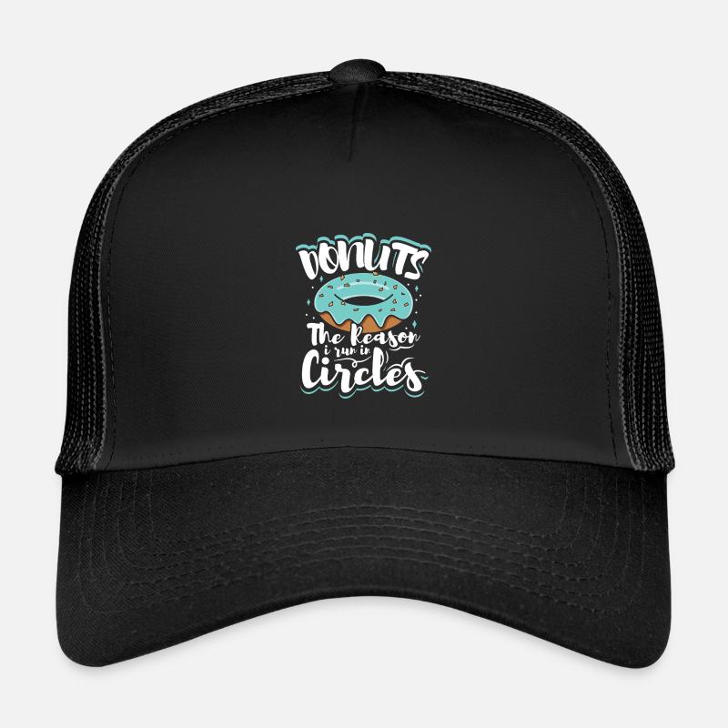 Restauration rapide en donuts - Casquette trucker enfant - noir/noir