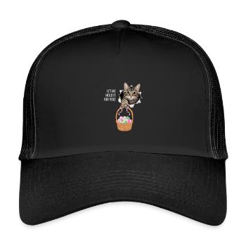 Laisse-moi la tenir pour toi - Casquette trucker enfant - noir/noir - Devant