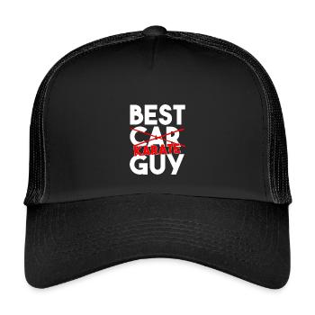 Best Karate Guy Funny Martial Arts Slogan - Kids’ Trucker Cap - black/black - Front